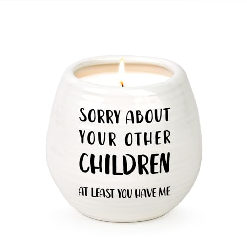 Mothers Day Gifts for Mom from Daughter Son, Mom Birthday Gifts Ideas - Funny Moms Candle, Fathers Day Christmas Stocking Stuffers Presents, 10 Oz Handmade Lavender Scented Candle