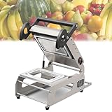 Lebensmittelverpackungsmaschine, halbautomatische kommerzielle Fleischschalenversiegelung, hohe Effizienz 7-8 Dichtungen/Minute für Lebensmittelverpackungen zum Mitnehmen, 180 x 130 mm