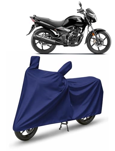 Image of Bike /SCOOTY Cover for Honda Unicorn with Side Mirror Pocket & Buckle Belt | HIGH Material Quality | Weather Resistant