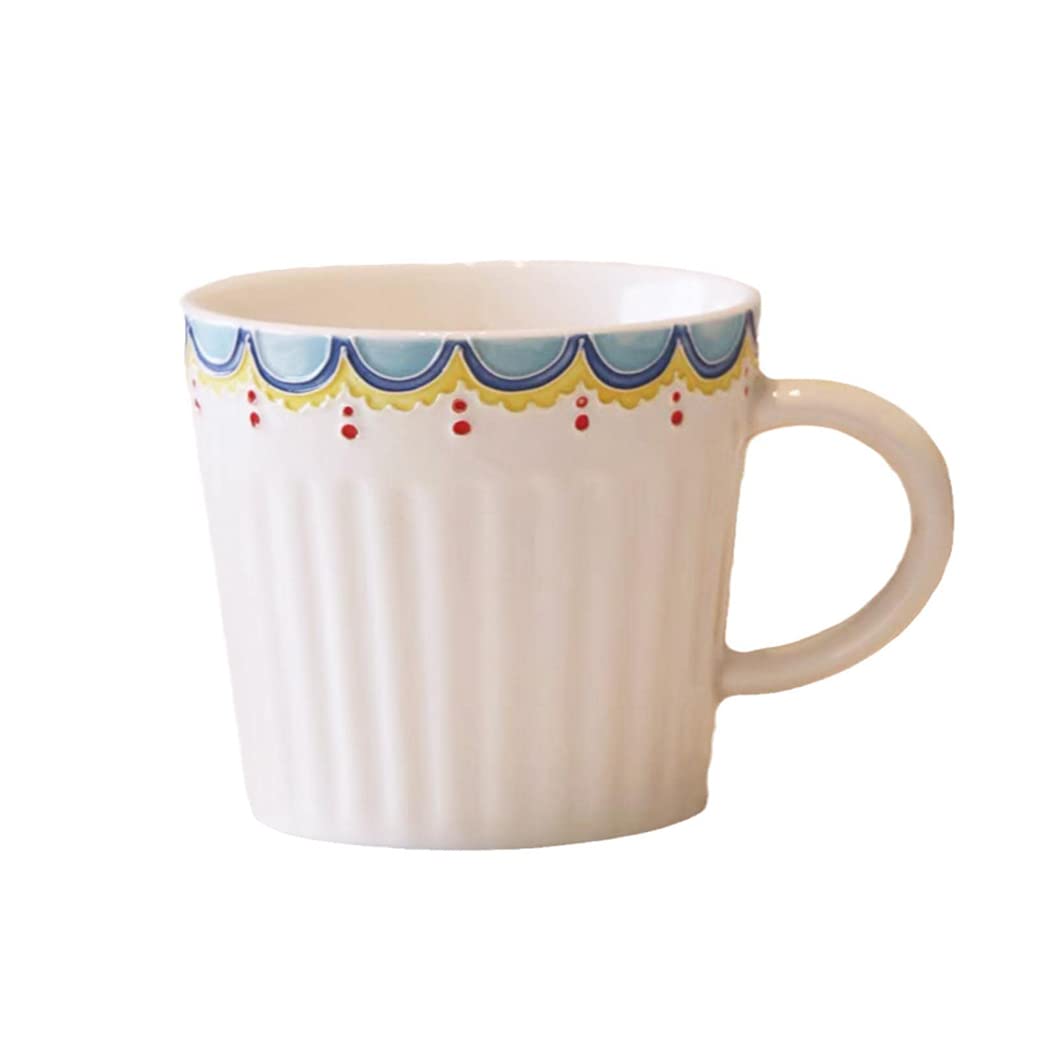 Uroczy ceramiczny kubek do kawy, cappuccino, biały duży kubek do herbaty do biura domu, nadaje się do zmywarki i kuchenki mikrofalowej, prezent z podziękowaniami dla kobiet mężczyzn mamy taty D-240 ml