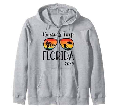 Cousins Trip Florida 2025 Summer Weekend Vacation Matching Sudadera con Capucha