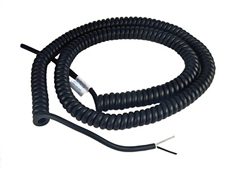 Miller Edge C182-20B Coil Cord, 2 Conductor, 18 Gauge, Extends to 20 Feet