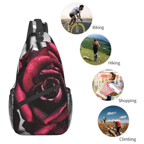 Bolso cruzado Gothic roses para hombre y mujer miniatura 6