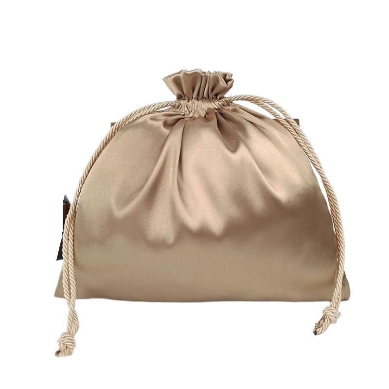 Cadeaux En Satin Avec Cordon Sacs d'emballage en Satin de soie, 20 pièces, extensions, sac à main, body, pochette cadeau de voyage, étui d'emballage à cordon(10X15cm)