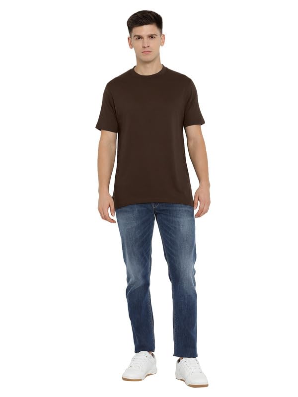 Image of AMERICAN CREW 100% Supima Cotton Round Neck T-Shirt for Men