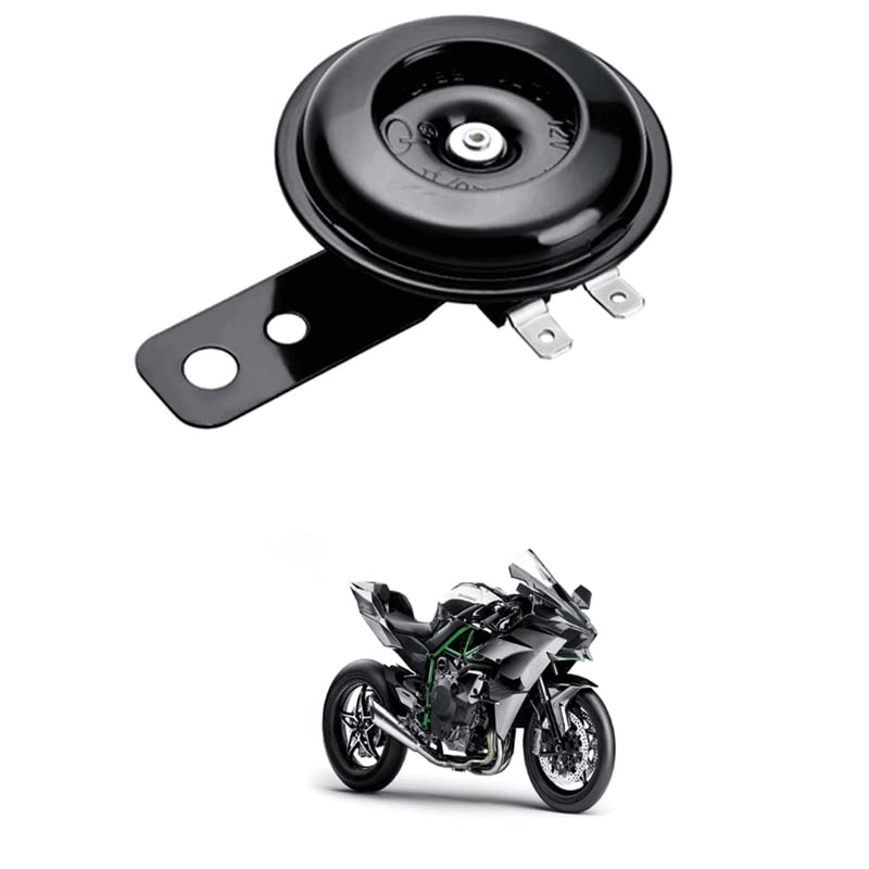 Universal Motorcycle Electric Horns Waterproof Round Loud Speaker 12V 1.5A 105db small horn for Vehicle Comfortable For Nin-ja h-2-picture-10
