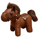 Genérico Pendiente de Cuero Caballo para Bolso,Tierno para Coches - Muñeco De Peluche del Caballo del Zodiaco - para Adultos Entusiastas De La Estudiantes Coleccionistas Amantes De Los Animales De