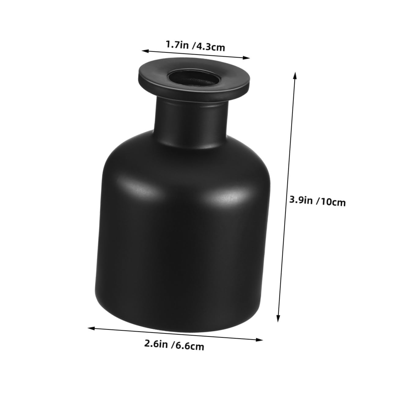 Milisten 150ml Empty Glass Diffuser Jars Classic Shape Perfume Diffuser Containers for Bottles