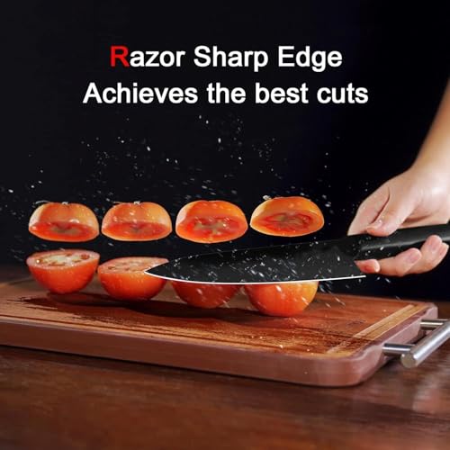 Image of Kitchen Knife Set 3-Piece, Stainless Steel Chef Knives, Sharp Cutting Knives for Kitchen, Vegetable, Fruit & Meat Cutting (3 Knife Set)