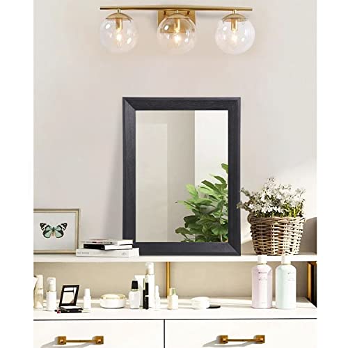 Aazzkang Wall Mirror Black Rectangle Mirrors For Wall With Wood Framed Decorative Hanging Mirror For Bedroom Bathroom Living Room Farmhouse thumb #3