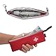GENCAM EpiPen Tragetasche, 2er Pack Notfalltasche mit Karabiner, Medizintasche für EpiPens, Asthma Inhalator, Auvi-Q, Augentropfen, Anti-Histamin, Allergiemedikamente