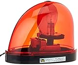 Wolo (3210-R) Emergency 1 Rotating Emergency Warning Light - Red Lens, Magnet Mount