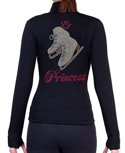 NY2 SPORTSWEAR Figure Skating Polartec Polar Fleece Jacket with Rhinestones JR405 - Child Sizes - (Child Extra Small)