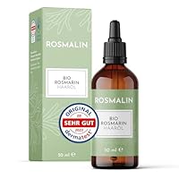 Rosmalin® Rosmarinöl Haare | 100% Bio | Dermatologisch getestet - für Frauen & Männer geeignet - Reine Naturkosmetik für Haare & Kopfhaut - Pflegende Kopfhautbehandlung