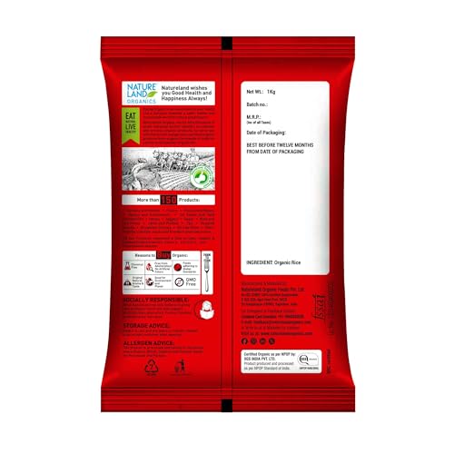Image of Natureland Organics Brown Sugar 1 Kg - Organic Sugar (Pack of 3)