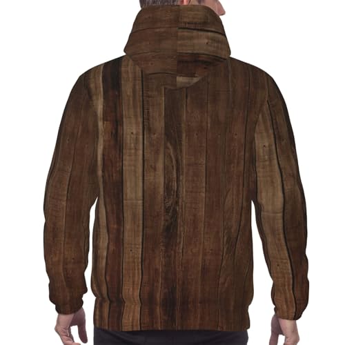 Pull à capuche pour homme chaud et confortable col rond