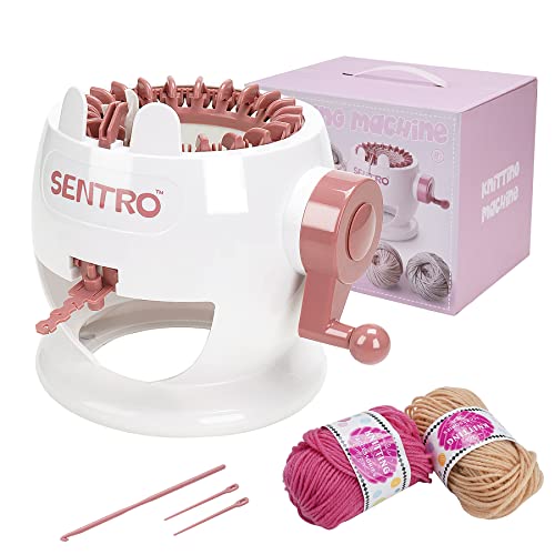 Knitting Machine Knitting Machine 22 Needles 22 Needles Smart Knitting Round Loom Knitting Board Rotary Double Knitting Machine, Scarf/hat/Sock/Gloves DIY (22)