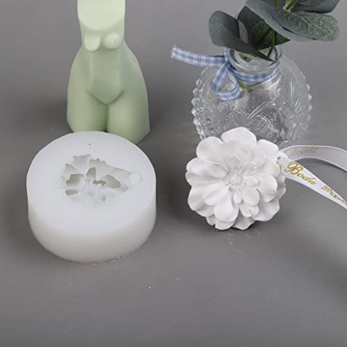 JIUYECAO Pfingstrosenform mit Hahnenfuß-Duft, für Kerzen, Kerzen, 3D-Pingstrosen, Blume, Silikonform, Aromatherapie… – Bild 3