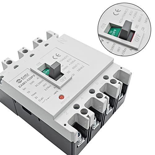 Disjoncteur DC 1000V 80A pour protection solaire PV en lot de 10 pièces