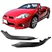 Front Bumper Lip Compatible with 2006-2008 Mitsubishi Eclipse, Factory Style Black PU Front Lip Finisher Under Chin Spoiler Add On by IKON MOTORSPORTS, 2007