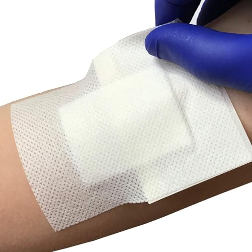 Cutiderm Pack of 10 Adhesive Sterile Wound Dressings - Suitable for cuts and grazes, Diabetic Leg ulcers, venous Leg ulcers, Small Pressure sores (80mm x 100mm)