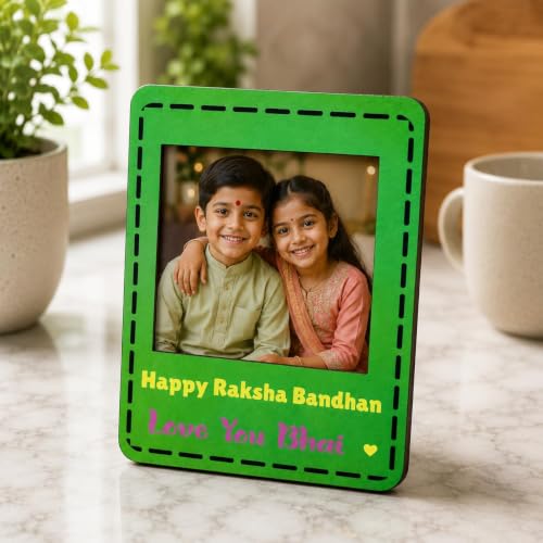 Image of PRINT BHARAT Rakhi for Brother with Coaster, Kumkum & Chawal | Traditional Beaded Thread Rakhi with Royal Kalai Thread | Raksha Bandhan Gift Hamper