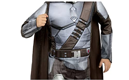 Mandalorian Star Wars Costume Kids Youth Muscle Padded Chest Halloween Youth Dress Up Cosplay (Classic Mandalorian, Medium) #TOP1