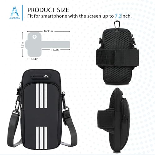 Running Armband, Cell Phone Purse Small Crossbody Bags for Women Men Kids Pouch for iPhone 15/14/13 pro/Plus/xs/xr/xs max, Galaxy S22 Ultra and More - image 2