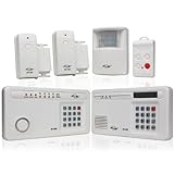 Skylink SC-1000W Complete Wireless Home & Office Burglar Alarm Alert Safety Security System with External Emergency Dialer | Affordable, Easy to Install DIY