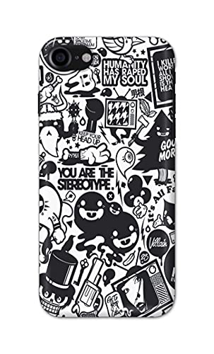 Image of Printed Hard Back Cover Case for Apple iPhone 7 | iPhone 8 | iPhone SE 2020 | SE2 2020 | iPhone SE3 2022 Back Cover (Mixed Cartoon) -702