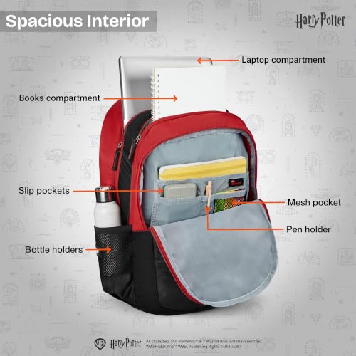 Image of Nasher Miles x Harry Potter Backpack | Polyester Laptop Backpack 35L | Ideal for School, College, Office & Travel | Men, Women, Boys, Girls