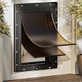 Petcoming XL Dog Door for Door, Never Rust Plastic Extra Large Doggy Door for Interior and Exterior Doors, X Large Pet Door with 2 Magnetic Flaps, Closing Panel, Dog Doors for Pets Up to 220LB