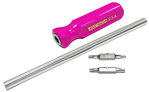 Image of Eazypower 86458 12-Pack Pink 11-inch 4-in-1 Screwdriver T15 /T20, T25 /T30 Tee*Star with 1 /4-inch Hex