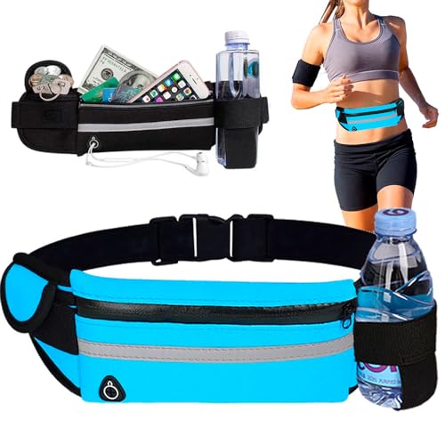 Pochete para Corrida Fitness porta Celular chaves Impermeável Azul CBRN19489