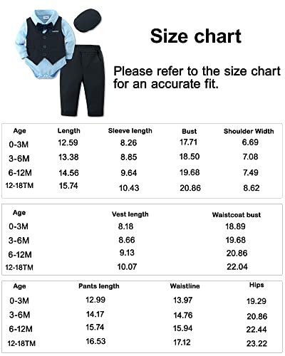 Image of Newborn Baby Girl Clothes 0-18M Infant Ruffle Romper Bodysuit, Long Sleeve Tops Floral Pant Outfits Set + Headband