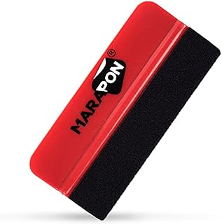 MARAPON® Rakla do folii [10 x 4,3 cm] z powłoką filcową  do folii okiennych i samochodów  wysokiej jakości rakiel do folii nadaje się również do folii Carbon i Alcantara