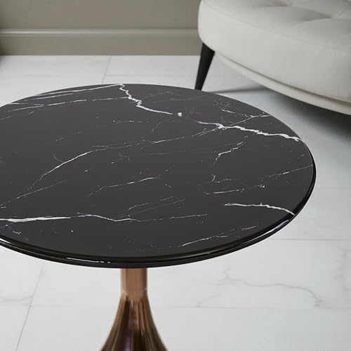 Image of The Attic Luxe Hammered Copper End Table Antique Finish,Copper