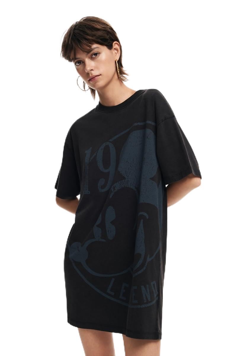 Desigual Chaleco 19-Mickey, 2000 Negro, S, Negro, S