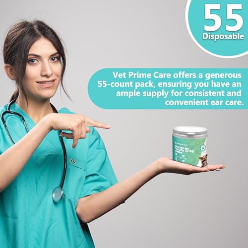 Pet Finger Wipes for Dogs Ear Relief Aloe Vera  Eucalyptus Infusion Pet Grooming Wipes Remove Debris  Ear Wax Soothe  Deodorize 55count Pack  Cucciolini Doodles Pet finger wipes for dogs ear relief aloe vera  eucalyptus infusion pet grooming wipes remove debris  ear wax soothe  deodorize 55 count pack   cucciolini doodles