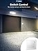 Amico 3500LM LED Security Light, 30W Super Bright Outdoor Flood Light, ETL- Certified, 5000K, IP65 Waterproof, 3 Adjustable Heads for Garage, Patio, Garden, Porch&Stair(White Light)