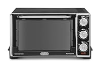 De'Longhi EO20792 Forno Elettrico da 20 Litri con Spegnimento Automatico, 7 Funzioni Cottura, Timer, in Dotazione Spiedo Girarrosto con Impugnatura, Porta Doppio Vetro, Termostato Regolabile, 1300W