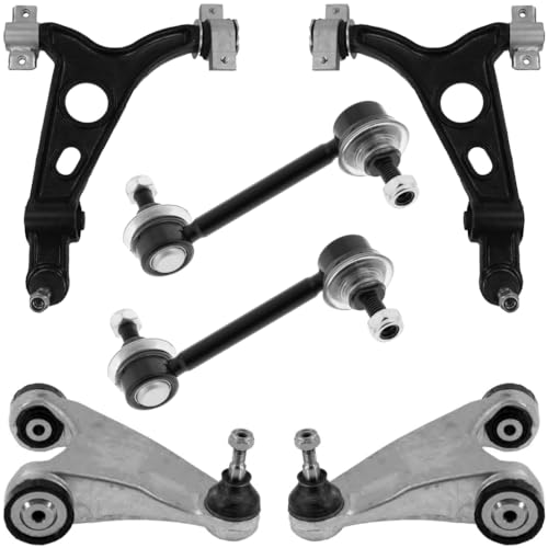  Kit bracci di sospensione anteriore compatibile per ALFA ROMEO 147 156 GT composto da 6 ricambi auto