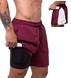 Short Corrida Musculação Academia Masculino 2 em 1 Sprint On Surty