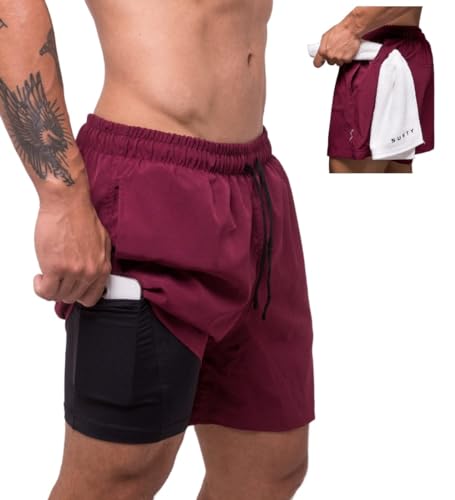 Short Corrida Musculação Academia Masculino 2 em 1 Sprint On Surty