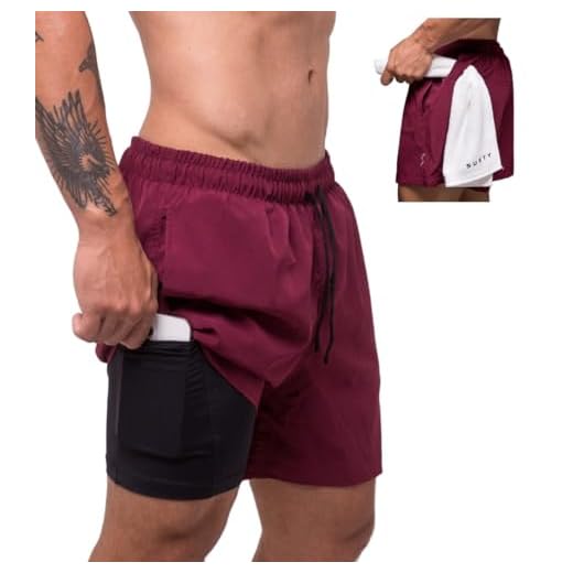 Short Corrida Musculação Academia Masculino 2 em 1 Sprint On Surty