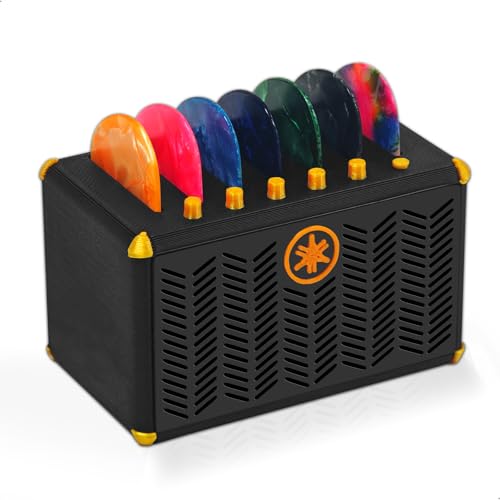 mimzemamz Boite Mediator Guitare, Porte Guitar Pick Enceinte avec 7 Mediators en Celluloid, Set de Boîtes de Rangement pour Médiators Destiné aux...