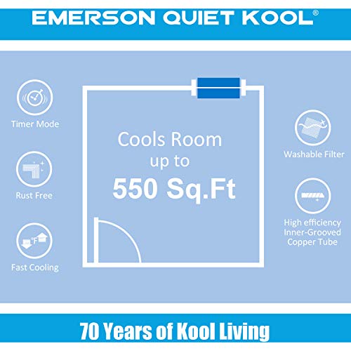 Emerson Quiet Kool 12,000 Btu 230V Smart Through-The-Wall Air Conditioner With 10,600 Btu Supplemental Heating, For Rooms Up To 550 Sq. Ft. #TOP6