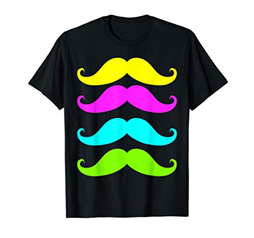Mustache Color Beard T Shirt