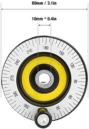 Garosa Milling Hand Wheel, Adjustable Bakelite Handwheel with Scale for Lathe and Milling Machine Heavy Duty Machinery Accessory 10x80mm