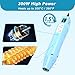 Heat Gun for Crafting, Mini Hot Air Gun Tool for Epoxy Resin, Shrunk Wrapping, Embossing, Electronics, Vinyl Wrap, Candle Making, Phone Repair & DIY - Blue